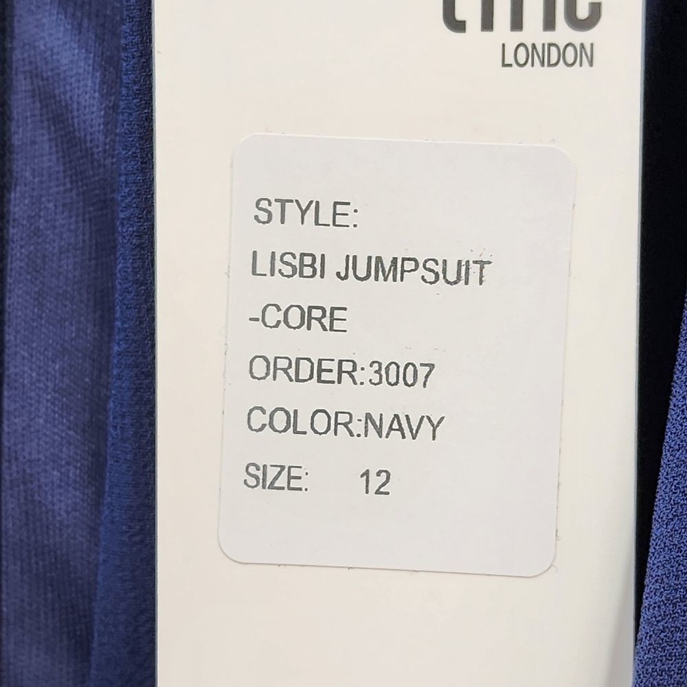TFNC London Women's Lisbi Navy Jumpsuit - 12 - Picture 8 of 8